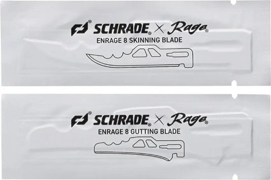 Schrade Enrage 8 Hunting Blade Set Replacement Blades - 6 Piece Skinning And Gutting Kit With 3 Inch Blades by Schrade