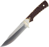 Schrade Uncle Henry Fixed Blade Knife 5.25 Inch Satin Blade Full Tang Staglon - Rugged Outdoorsman Reliability by Schrade