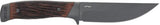 Schrade Frontier Fixed Blade Knife - Full Tang 5 Inch Gray Coated Blade With Leather Sheath for Outdoors by Schrade