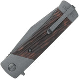 Schrade Frontier Linerlock Folding Knife - Everyday Carry Ready for Outdoors with 3.5 Inch Gray Coated Blade by Schrade