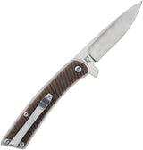 Schrade Slim Linerlock Drop Point Knife - 2.5 Inch Mirror Finish Blade For Everyday Carry by Schrade