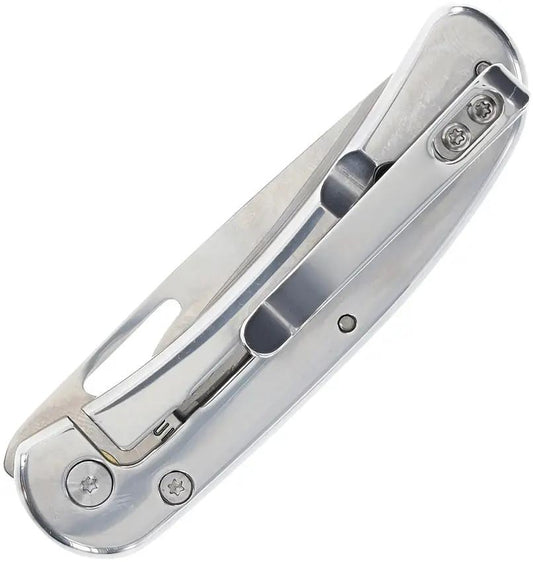 Schrade 3UH Framelock Folding Knife - 2.5 Inch Mirror Finish Drop Point Blade For Everyday Carry by Schrade