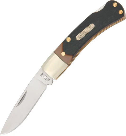 Schrade Old Timer Bearhead Lockback 3OT Knife - Compact EDC With Stainless 3-Inch Drop Point Blade And Delrin Handles by Schrade