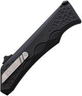 Schrade Out The Front OTF Knife - Assisted Opening 3.75in Stonewash Drop Point Blade, Black Nylon Handle by Schrade