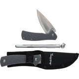 Schrade Uncle Henry Gift Set - Satin Finish Fixed Blade And Linerlock Knives For Outdoorsmen by Schrade