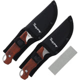 Schrade Uncle Henry Gift Set Guthook and Drop Point Blades - Premium Sharpening Stone for Outdoor Enthusiasts by Schrade