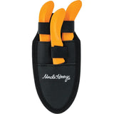 Schrade Uncle Henry Hunting Knife Set - Premium 3 Blade Kit With Orange ABS Handles For Field Skinning by Schrade