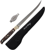 Schrade Uncle Henry Fillet Knife And Line Clipper Combo 12 Inch Satin Blade - All In One Angler Tool by Schrade
