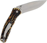 Schrade Uncle Henry UH Fixed Folder Combo Knife - Two Knife Outdoor Set With Satin Blade And Staglon Handle by Schrade