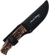 Schrade Uncle Henry Fixed Blade Wallet Knife - Leather Wallet Included 8 Inch Overall 4 Inch Satin Blade by Schrade