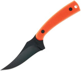 Schrade Old Timer Sharpfinger Orange Knife - High Visibility Fixed Blade With Upswept 3.25 Inch Blade And Full Tang by Schrade