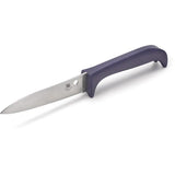 Spyderco Counter Puppy Purple Display Knife - Compact Everyday Carry With Upright Collector Stand by Spyderco