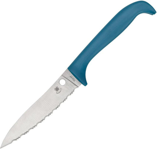 Spyderco Counter Puppy Blue Serrated K20SBL by Spyderco