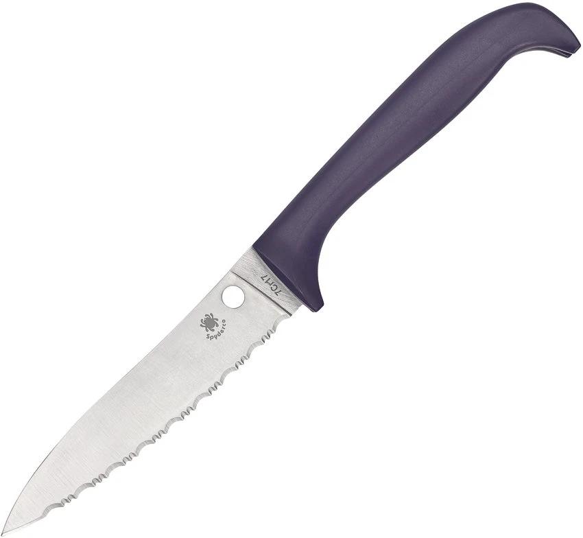 Spyderco Counter Puppy Purple Serrated K20SPR by Spyderco