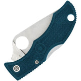 Spyderco Ladybug Lockback Knife Blue FRN Handle - 2-Inch Satin K390 Blade For Everyday Carry by Spyderco