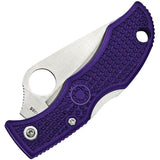 Spyderco Ladybug 3 Lockback Purple FRN Handle VG-10 Folding Knife - Ultra Compact EDC Companion by Spyderco
