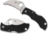 Spyderco Manbug Lockback Hawkbill Knife - Compact EDC With VG10 Serrated Blade And Lightweight FRN Handle by Spyderco