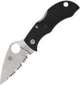 Spyderco Manbug Lockback Serrated EDC Knife With VG10 Blade And FRN Handle Ideal For Everyday Carry by Spyderco