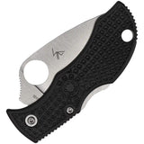 Spyderco Manbug Lockback Serrated EDC Knife VG10 Blade With FRN Handle For Everyday Carry by Spyderco