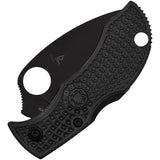 Spyderco Manbug Lockback Wharncliffe EDC Knife - TiNi Coated VG-10 Serrated Blade and G10 Handle by Spyderco