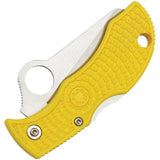 Spyderco Manbug Salt Lockback Knife - Water Ready Rustproof H1 Serrated Blade For Wet Environments by Spyderco