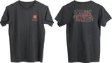 Spyderco Western Shirt For Knife Fans Charcoal Cotton Large With Screen Printed Bug Logo And Crafted For Life Back by Spyderco