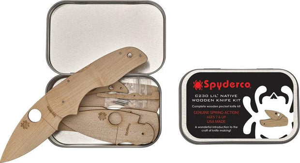 Spyderco C230 Lil' Native Wooden Kit WDKIT2 by Spyderco