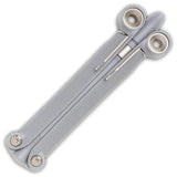 Spyderco BaliYo Gray Ink Pen - Fidgetable EDC Tool With Blue Ink And Spin Flips by Spyderco