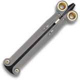 Spyderco BaliYo Pen - Fisher Space Refill 4.25 Inch Closed Two Tone Black Gray Finish EDC Tool For Collectors by Spyderco