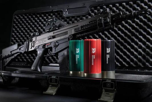 Silent Dry Shotgun Jr Dehumidifier - Renewable Green Color Indicator For 40L Rifle Cases With Nano Porous Silicon. by Silent Dry