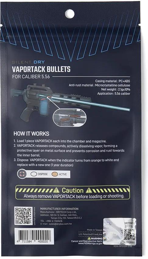 Vaportack Silent Dry Dehumidifier - Anti Rust VCI Coating For 5.56 Caliber Barrels by Silent Dry