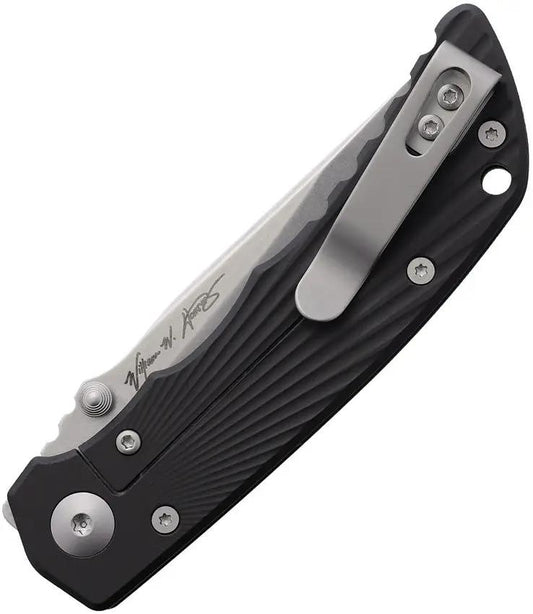 Spartan Blades Talos II Framelock - Black Cerakote Aluminum Handle And Stonewash 154CM Blade by Spartan Blades