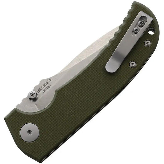 Spartan Blades Astor Linerlock - Green G10 Handle with CTS-XHP Stonewash Blade and Pocket Clip by Spartan Blades