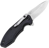 DOTS Gear Lojo Linerlock Knife - 8Cr14MoV Stainless Drop Point Blade With Black FRN Handle And Pocket Clip by DOTS Gear