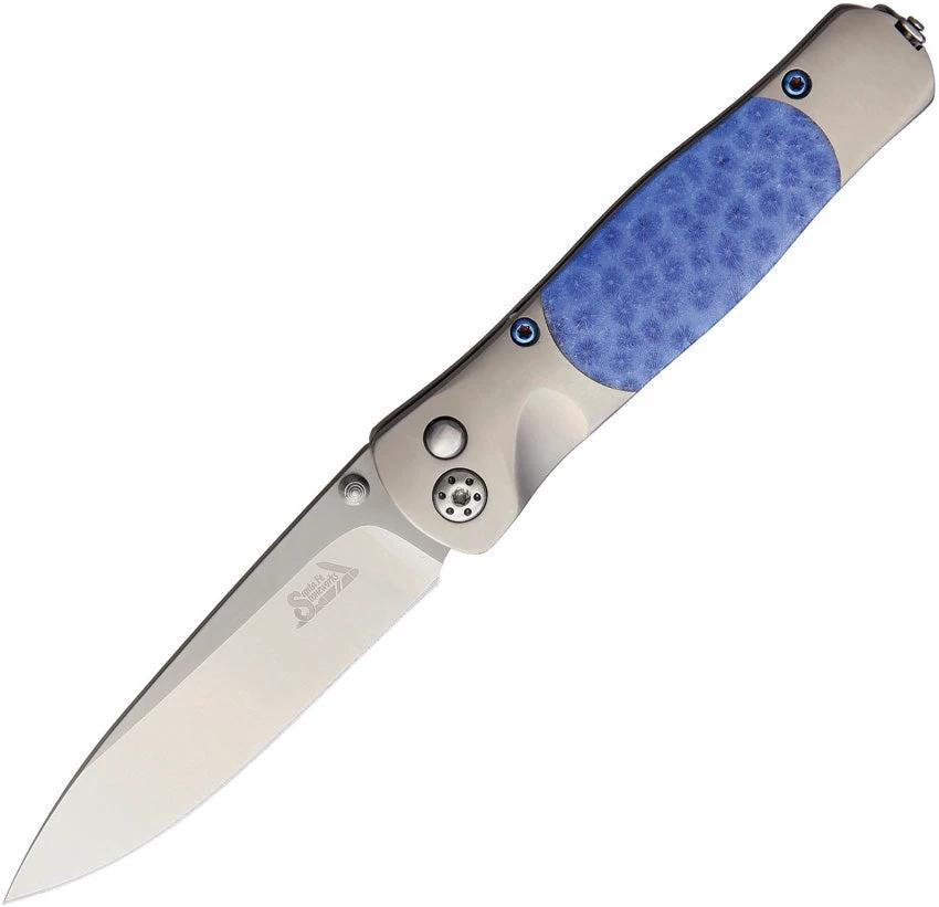 Santa Fe Stoneworks Tesoro Button Lock Blue Brain JS01BLUE BRAIN CORAL by Santa Fe Stoneworks