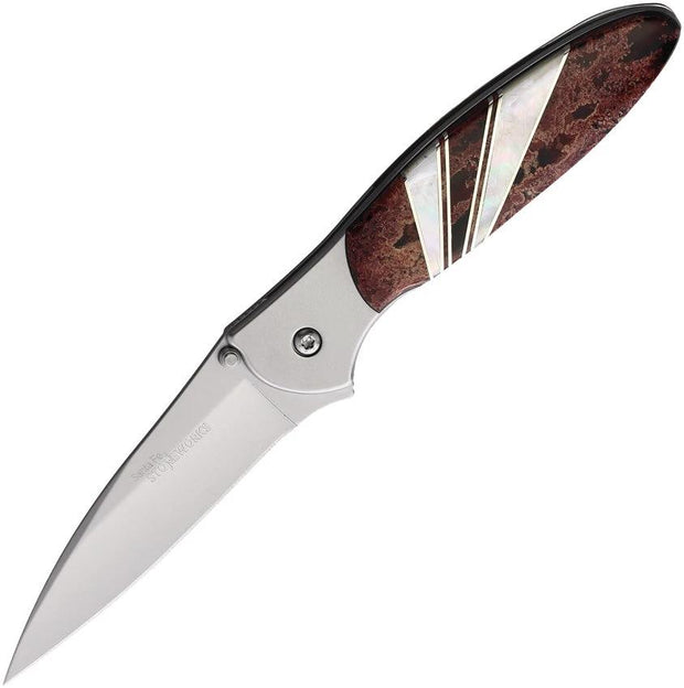 Santa Fe Stoneworks Kershaw Leek Framelock Red SFSW010 JS66CONV by Santa Fe Stoneworks