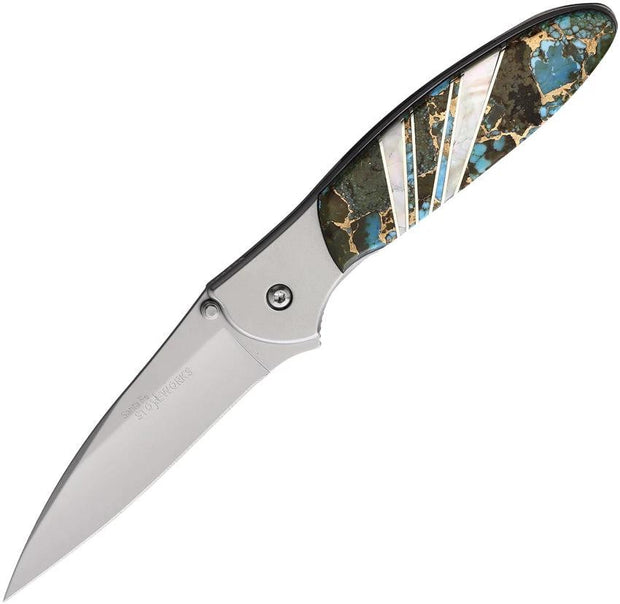 Santa Fe Stoneworks Kershaw Leek Framelock Turquo JS660CONV by Santa Fe Stoneworks