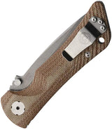 Southern Grind Spider Monkey Tanto Tan Micarta - S35VN Blade Steel With Tan Canvas Micarta Handle by Southern Grind