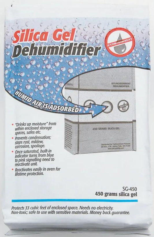 SG Silica Gel 450 Gram Unit SG-450 - Protects 33 Cu Ft Enclosed Spaces By Absorbing Moisture by Silica Gel