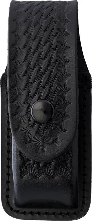 Sheaths Leather Single Magazine Pouch - Black Leather Construction For Tactical Gear by Sheaths