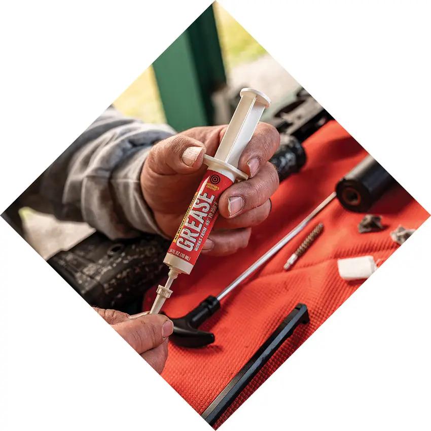 Shooters Choice Firearm Grease Syringe - 10ml Semi-Synthetic Lubricant For All Sliding Surfaces And Mechanisms by Shooters Choice
