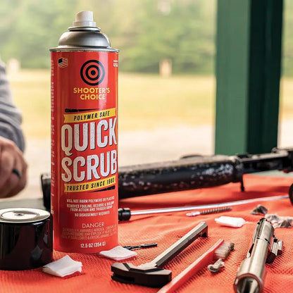 Shooters Choice Quick Scrub 12.5oz Aerosol - Dissolves Residue And Powder Build Up Without Disassembly by Shooters Choice