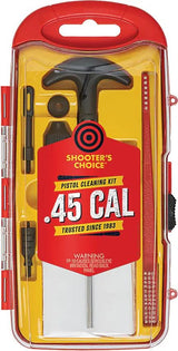 Shooters Choice Rifle Cleaning Kit 45 Cal - Complete Bore Brush, Patches, Jag, Patch Mop and CLP Included by Shooters Choice