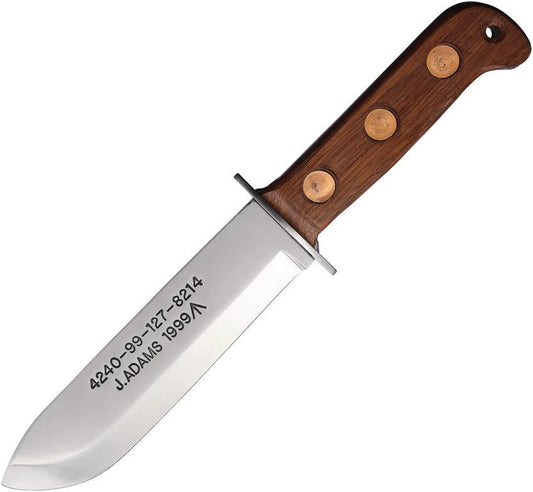 J. Adams Sheffield England MOD Pattern Survival Knife MOD PATTERN WOOD/BRIGHT by J. Adams Sheffield England