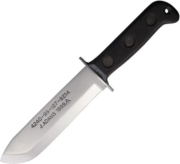 J. Adams Sheffield England MOD Pattern Survival Knife MOD PATTERN BLACK//BRIGHT by J. Adams Sheffield England