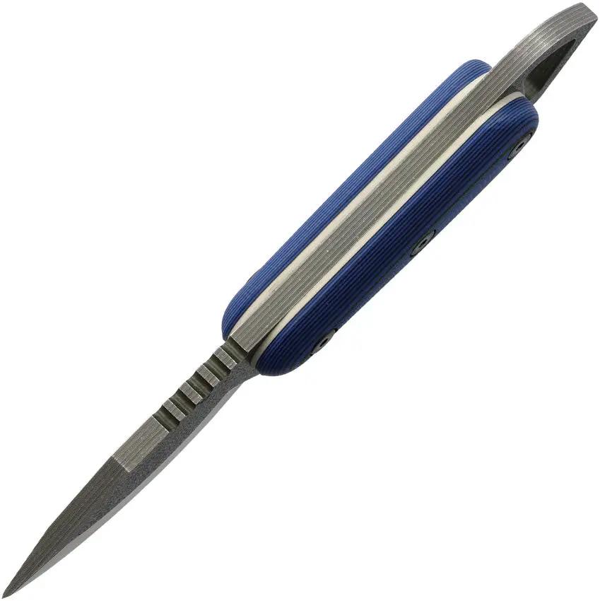 Shed Knives Skur Atlantic Blue - 3.17in 154CM Drop Point Blade G10 Handle Kydex Sheath by Shed Knives