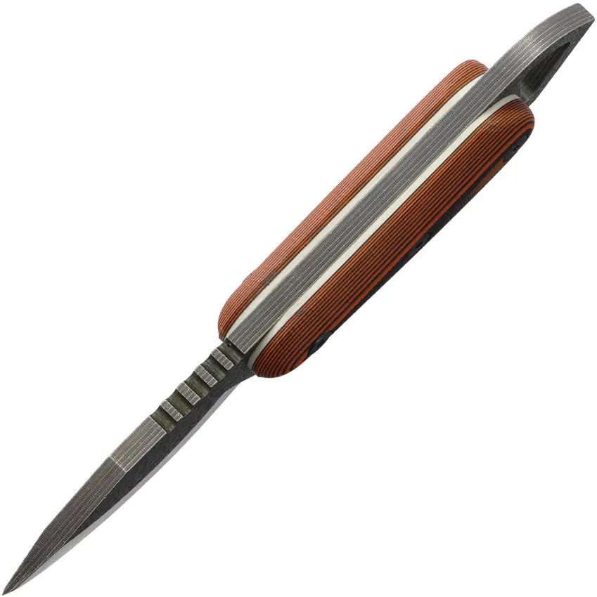 Shed Knives Skur Fixed Blade Orange SK26SKSO - 7.25in Overall With 3.17in 154CM Drop Point Blade by Shed Knives