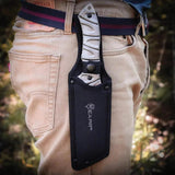 Reapr Jamr Fixed Blade Knife For Campers And Hikers 11 Inch Overall 6 Inch Cleaver Blade Chopping Performance by Reapr