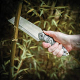 Reapr Jamr Fixed Blade Knife For Campers And Hikers 11 Inch Overall 6 Inch Cleaver Blade Chopping Performance by Reapr