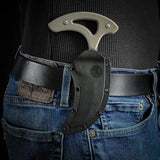 Reapr Tac Talon Fixed Blade Knife For EDC And Outdoors Compact Full Tang With Curved Satin Blade And Green G10 by Reapr